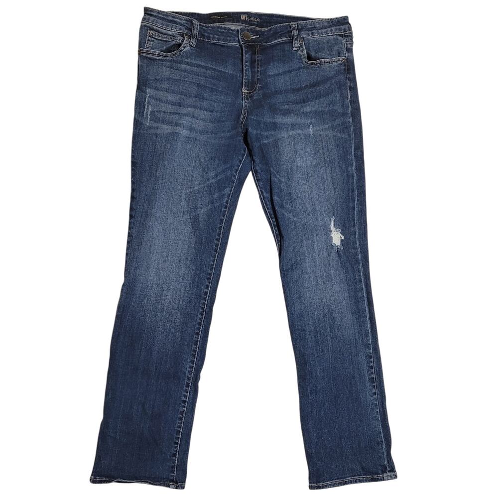 KUT from the Kloth Womens Catherine Boyfriend Mid-Rise Stretch Jeans Sz 14 EUC